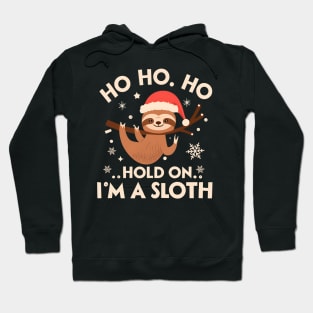 Ho, Ho, Ho, Hold On I'm Sloth Hoodie